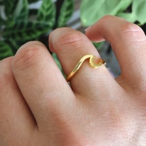 Gold-tone Wave Ring